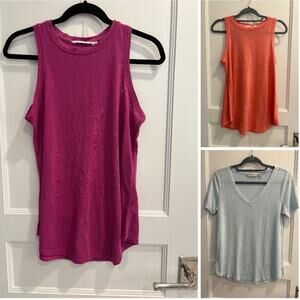 Lot of Three 3 Athleta Tops - Tank Tops and Short Sleeve - All SIze Small